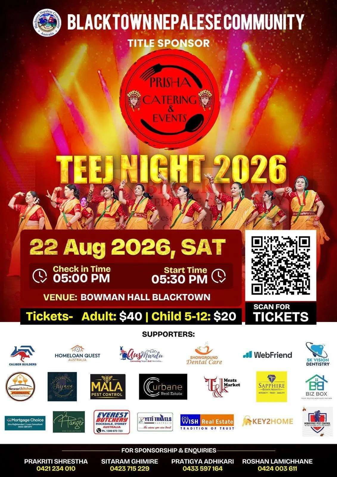 BNC Teej Night 2026 to Celebrate Nepali Culture and Traditions in Blacktown