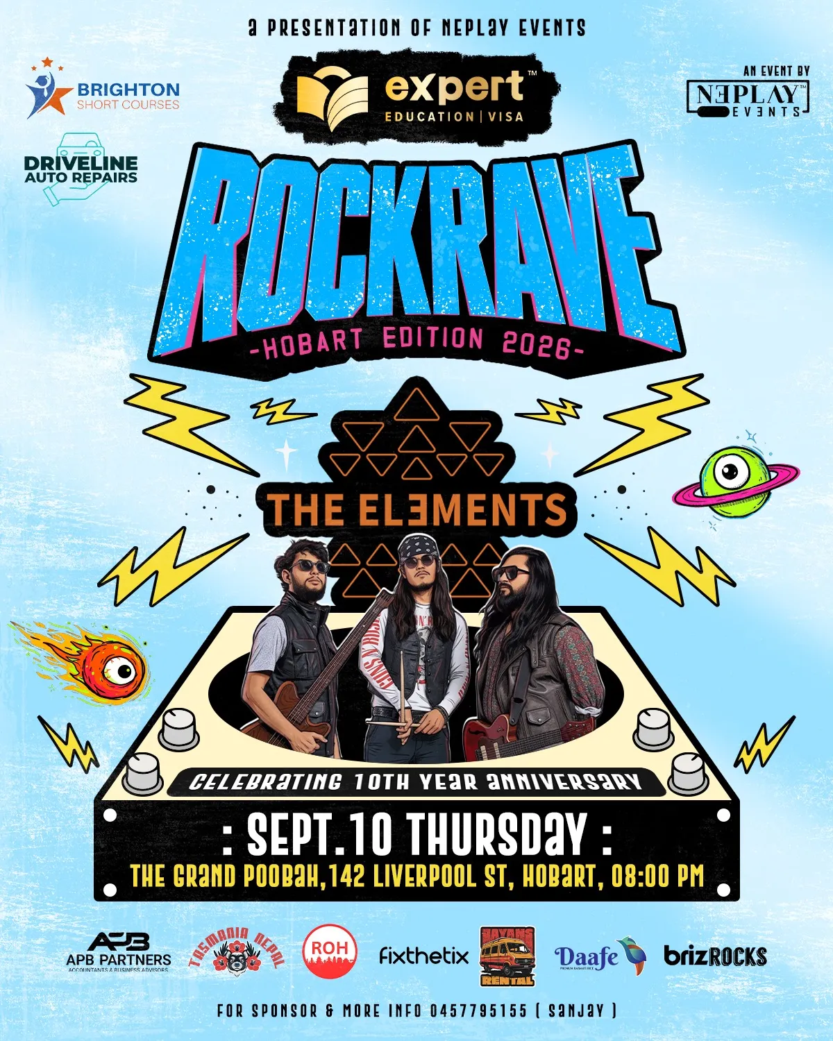 RockRave Hobart 2026 to Celebrate 10 Years of The Elements