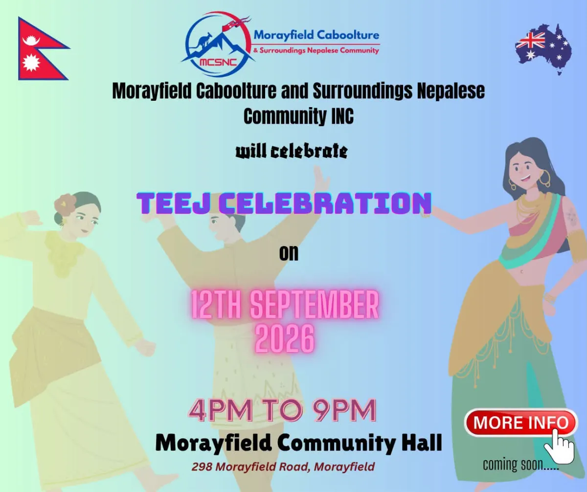 Teej Celebration 2026 Announced in Morayfield