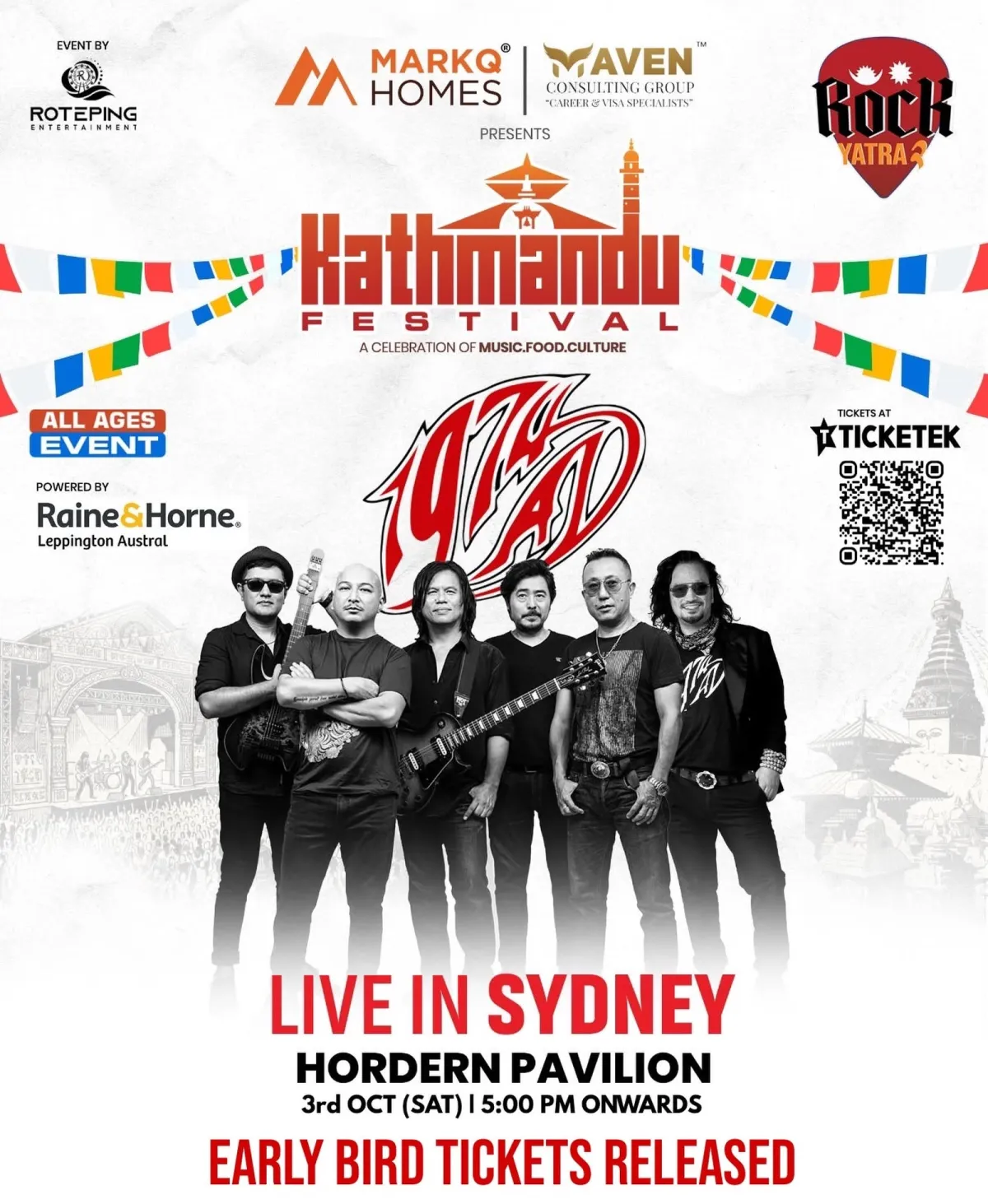 1974 AD live in Sydney 2026 – Event Details