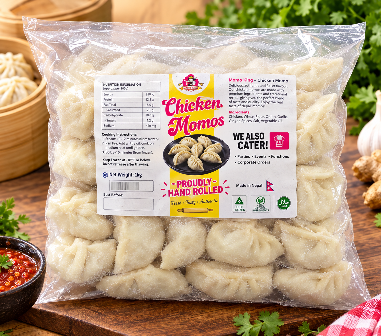 Momos By Usha frozen momo packet