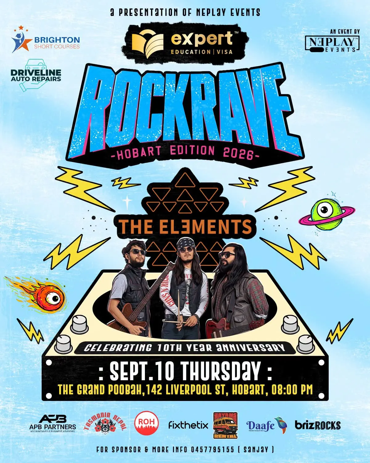 Rockrave 2026 to Bring The Elements' 10th Anniversary Tour to Hobart