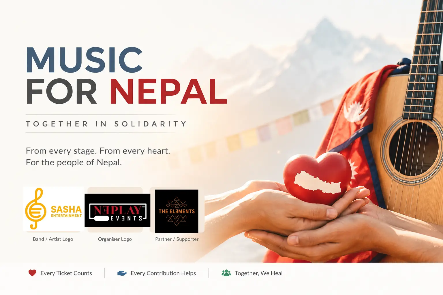 When Nepal Is Hurting, the Music World Is Listening: Artists and Event Organisers Turn Shows Into Support for Flood Victims